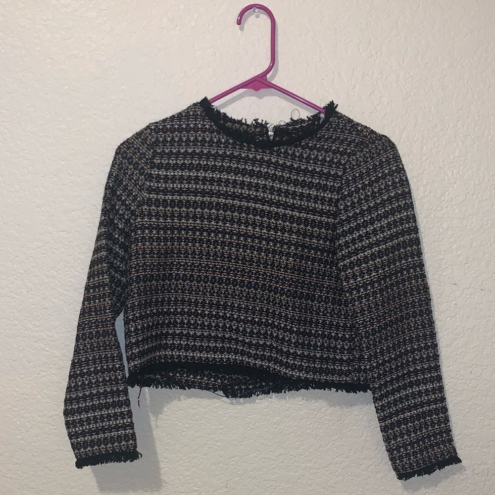 Zara Trafaluc Collection Embroidered Sweater